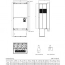 Falownik wektorowy 185kW 3-fazowy 460VAC Delta Electronics VFD1850C43A